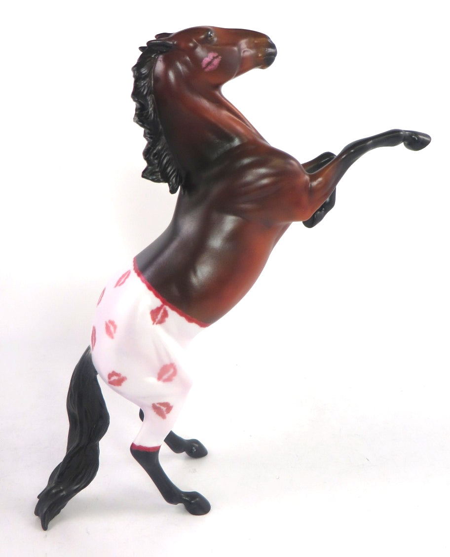HOT PANTS-OOAK REARING PEBBLES DECORATOR MODEL HORSE 2/13/20