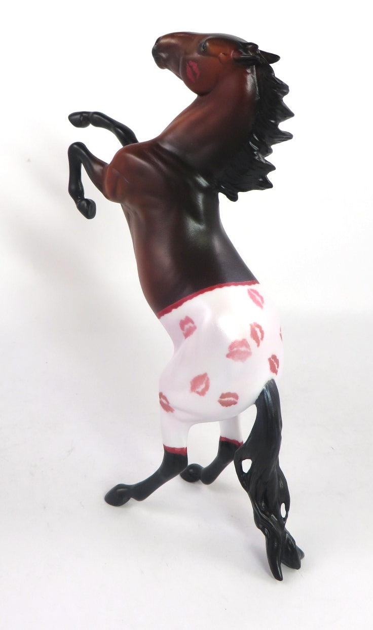HOT PANTS-OOAK REARING PEBBLES DECORATOR MODEL HORSE 2/13/20