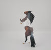 Klimt-OOAK Bay Pinto Rearing Mustang by Audrey Dixon