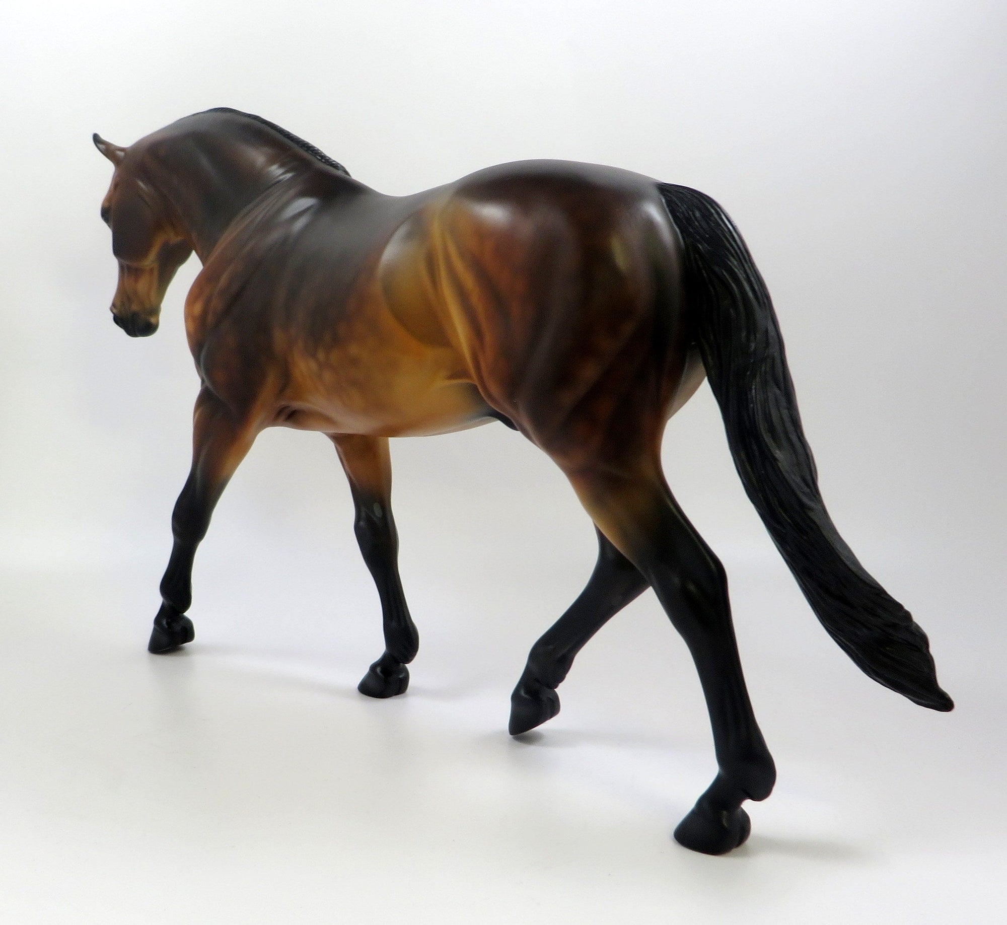 KOJACK-OOAK DAPPLE BAY IRISH DRAFT MODEL HORSE 5/28/19