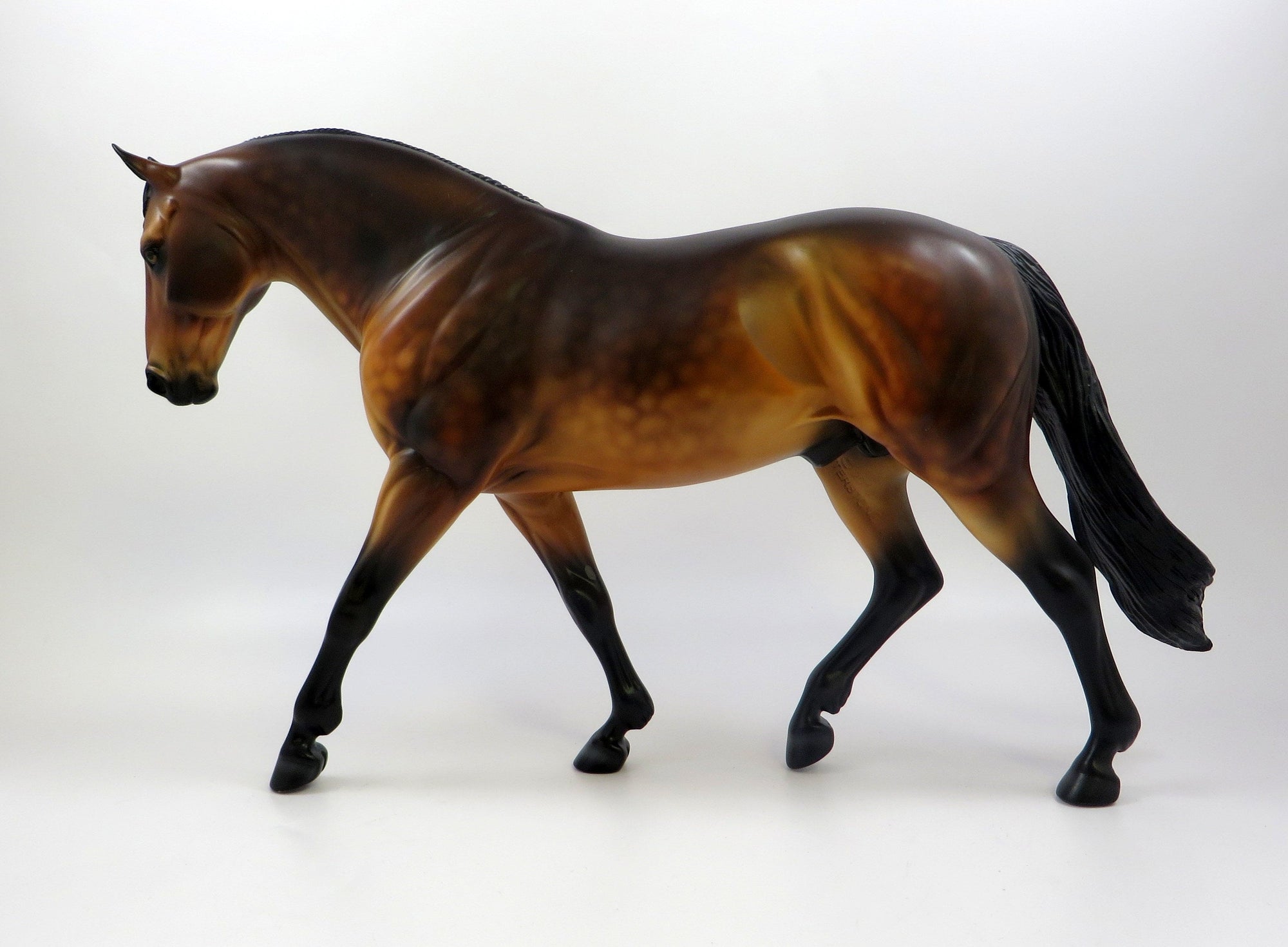 KOJACK-OOAK DAPPLE BAY IRISH DRAFT MODEL HORSE 5/28/19