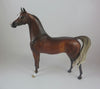 PERSIMMON-OOAK LIVER CHESTNUT ARABIAN MODEL HORSE LHS 19