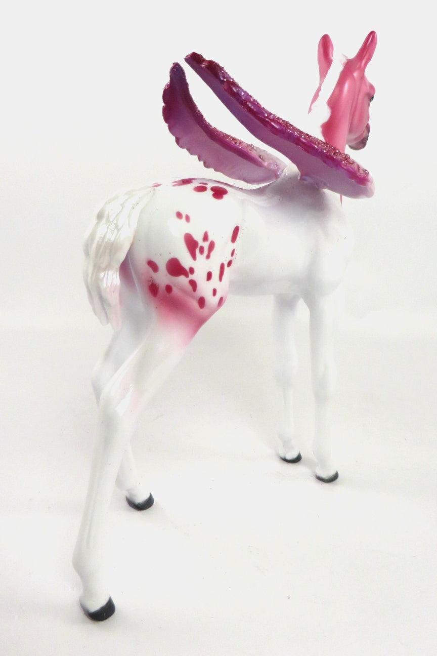 LAILAH- OOAK PINK PINTALOOSA CUSTOM ARABIAN FOAL MODEL HORSE 1/8/2020