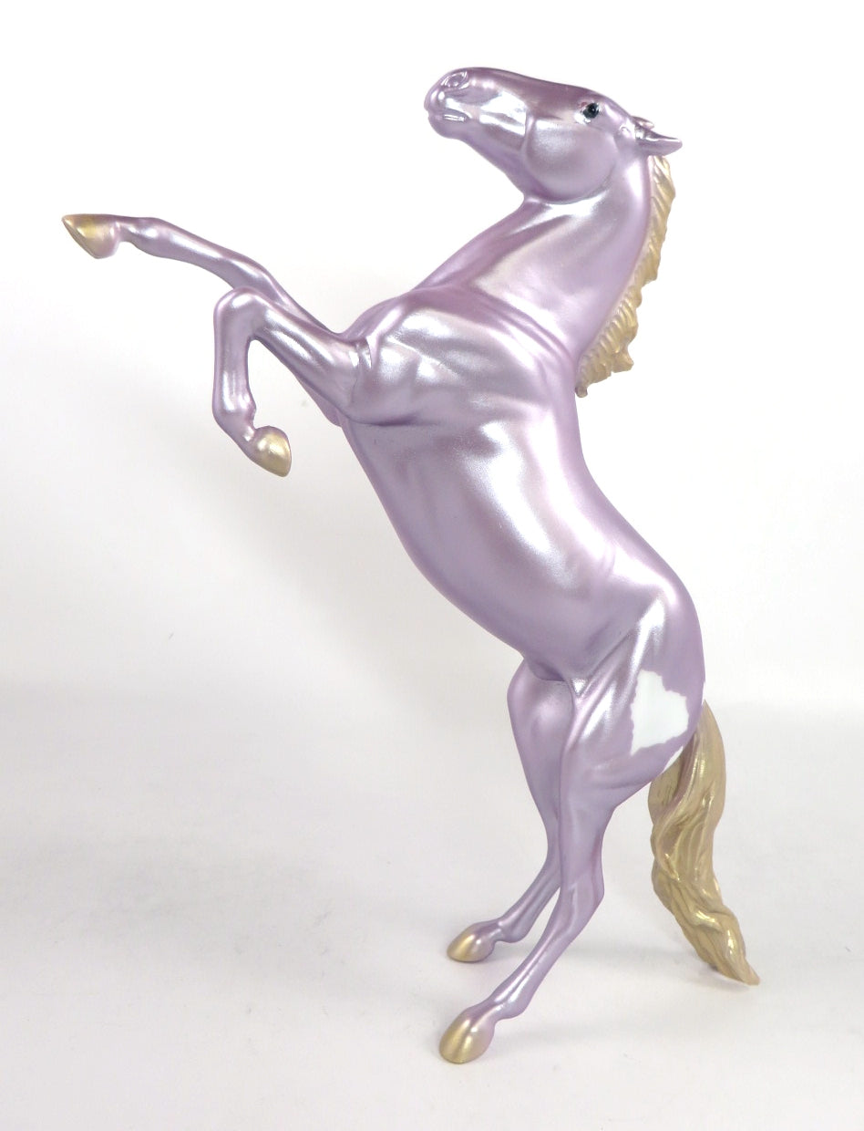 LAVENDER LUSCIOUS-OOAK REARING PEBBLES MODEL HORSE 2/14/20