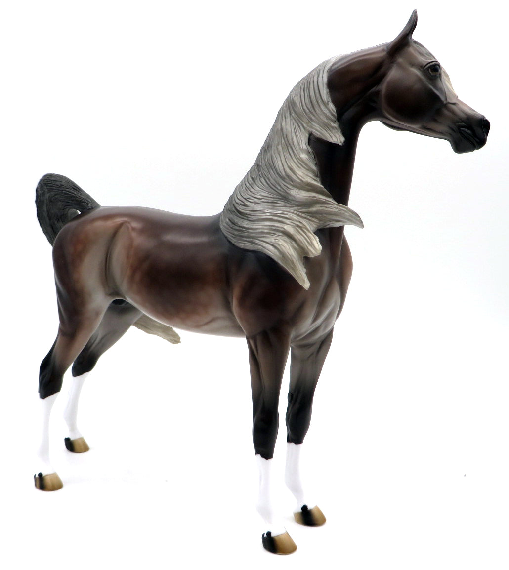 Leatherface - OOAK Rose Gray Arabian by Kayla - MM 2021