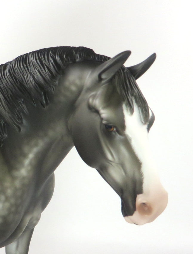 LILA  -OOAK DARK STAR DAPPLE GREY CM HEAVY DRAFT BY SHERYL LEISURE WHS19