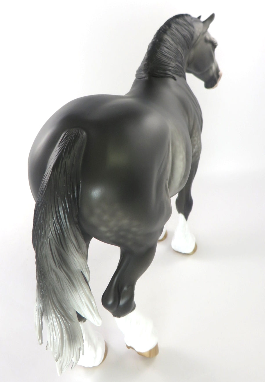 LILA  -OOAK DARK STAR DAPPLE GREY CM HEAVY DRAFT BY SHERYL LEISURE WHS19