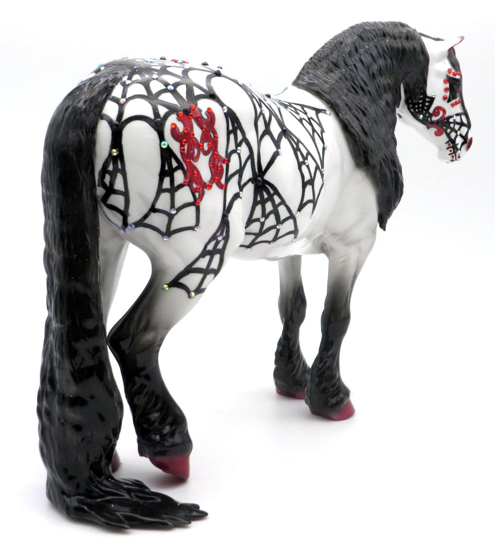 Lilly-OOAK Sugar Skull Heavy Drafter Painted by Dawn Quick  MM 21