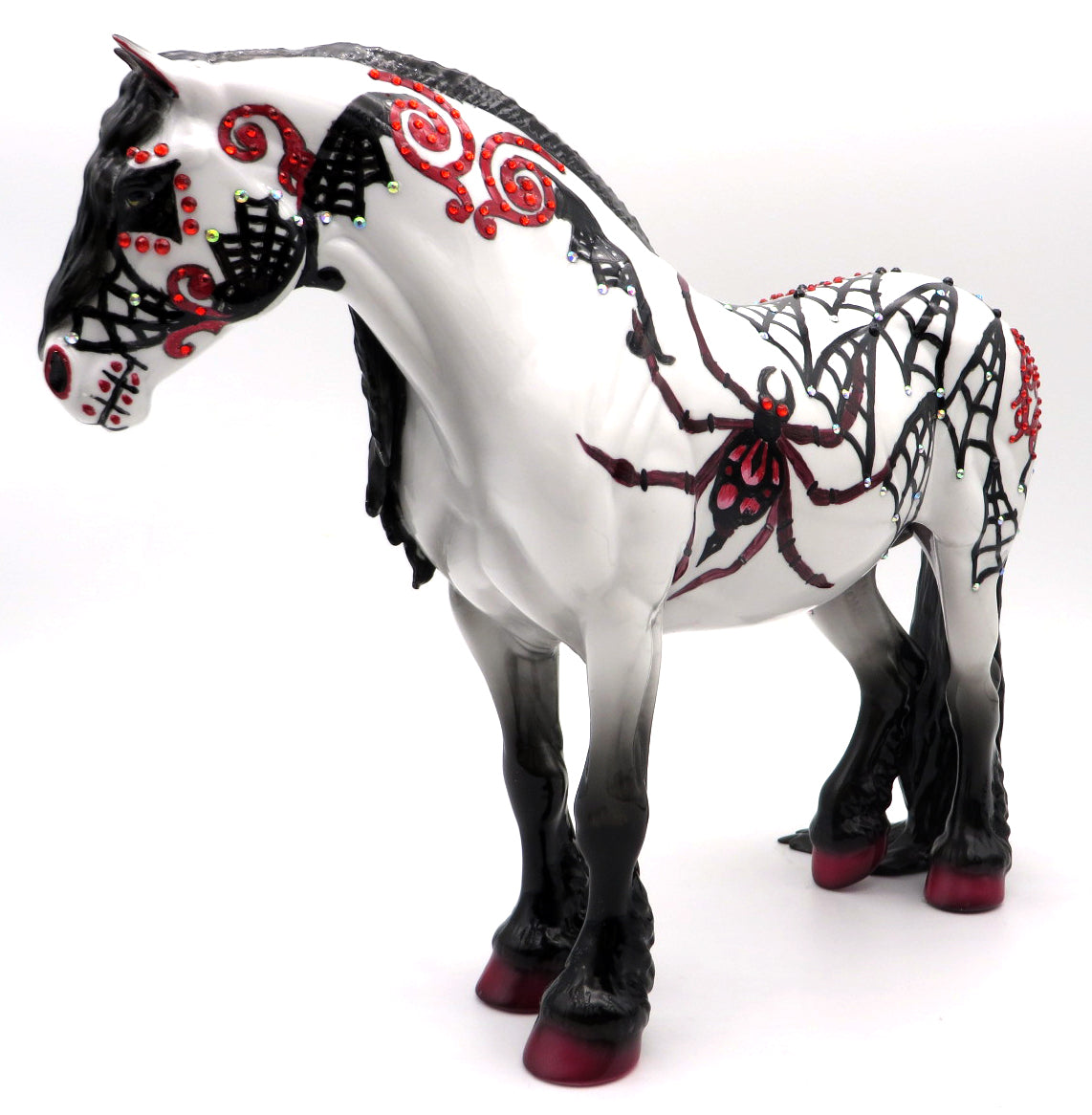 Lilly-OOAK Sugar Skull Heavy Drafter Painted by Dawn Quick  MM 21