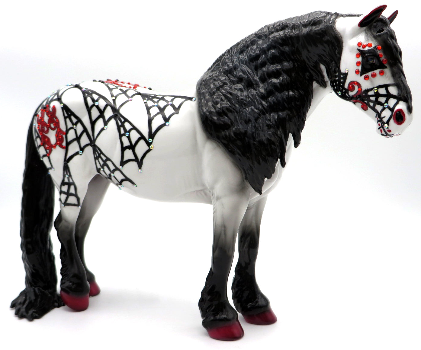 Lilly-OOAK Sugar Skull Heavy Drafter Painted by Dawn Quick  MM 21