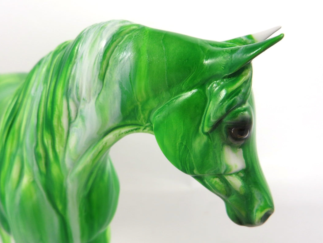 LIME RIBBON CANDY - OOAK RIBBON CANDY ARABIAN MARE PEBBLES BY MISSY FOX WHS19