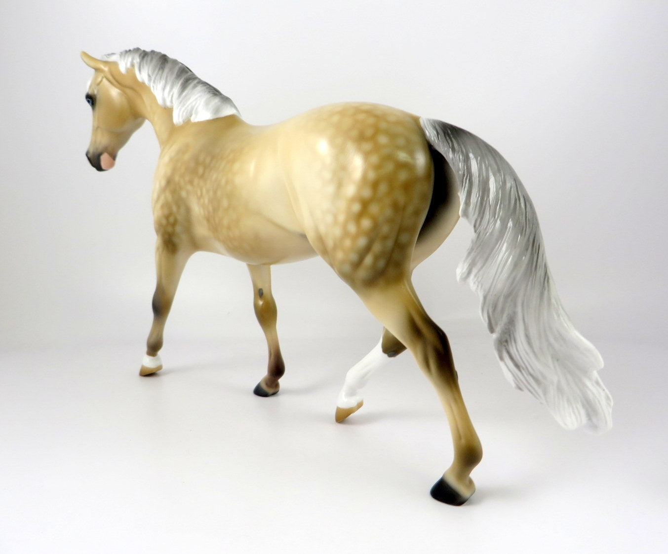 LITTLE BIT-OOAK DAPPLE PALIMINO PONY MODEL HORSE BY AUDREY DIXON 11/8/19