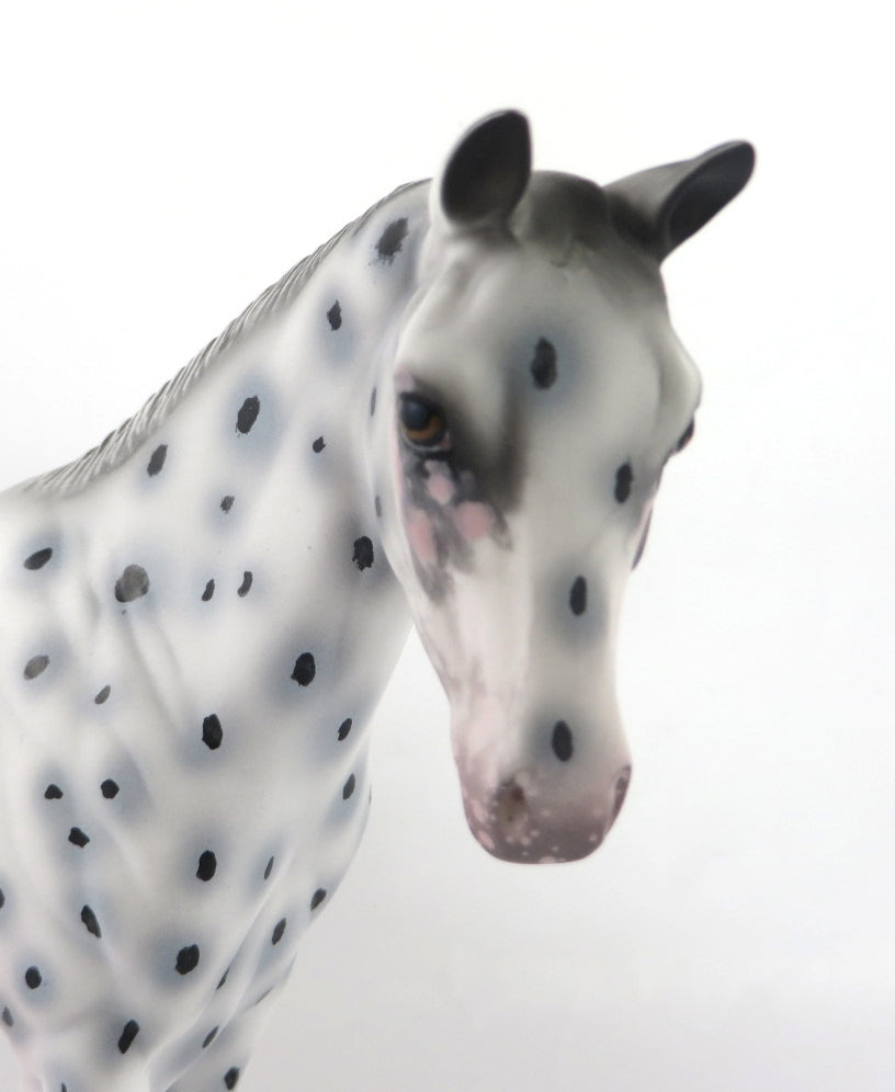 LITTLE GIANTS-OOAK LEOPARD APPALOOSA WEANLING MODEL HORSE BY AL KATT SB20