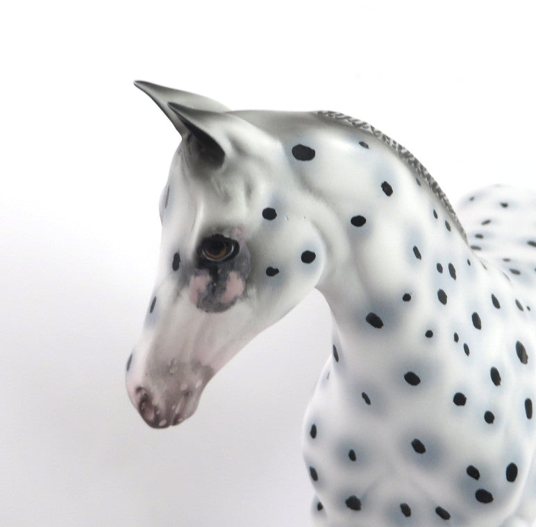 LITTLE GIANTS-OOAK LEOPARD APPALOOSA WEANLING MODEL HORSE BY AL KATT SB20