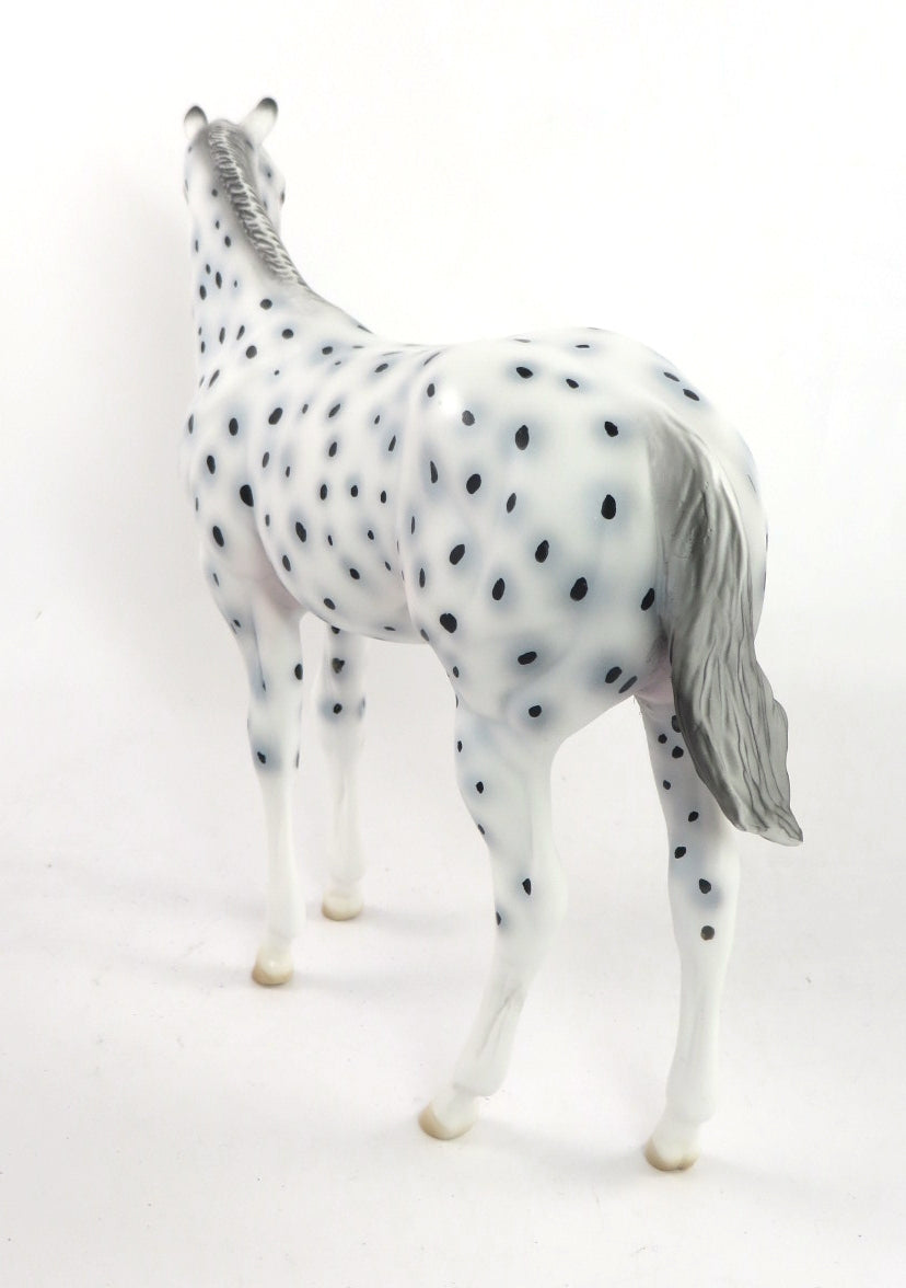 LITTLE GIANTS-OOAK LEOPARD APPALOOSA WEANLING MODEL HORSE BY AL KATT SB20