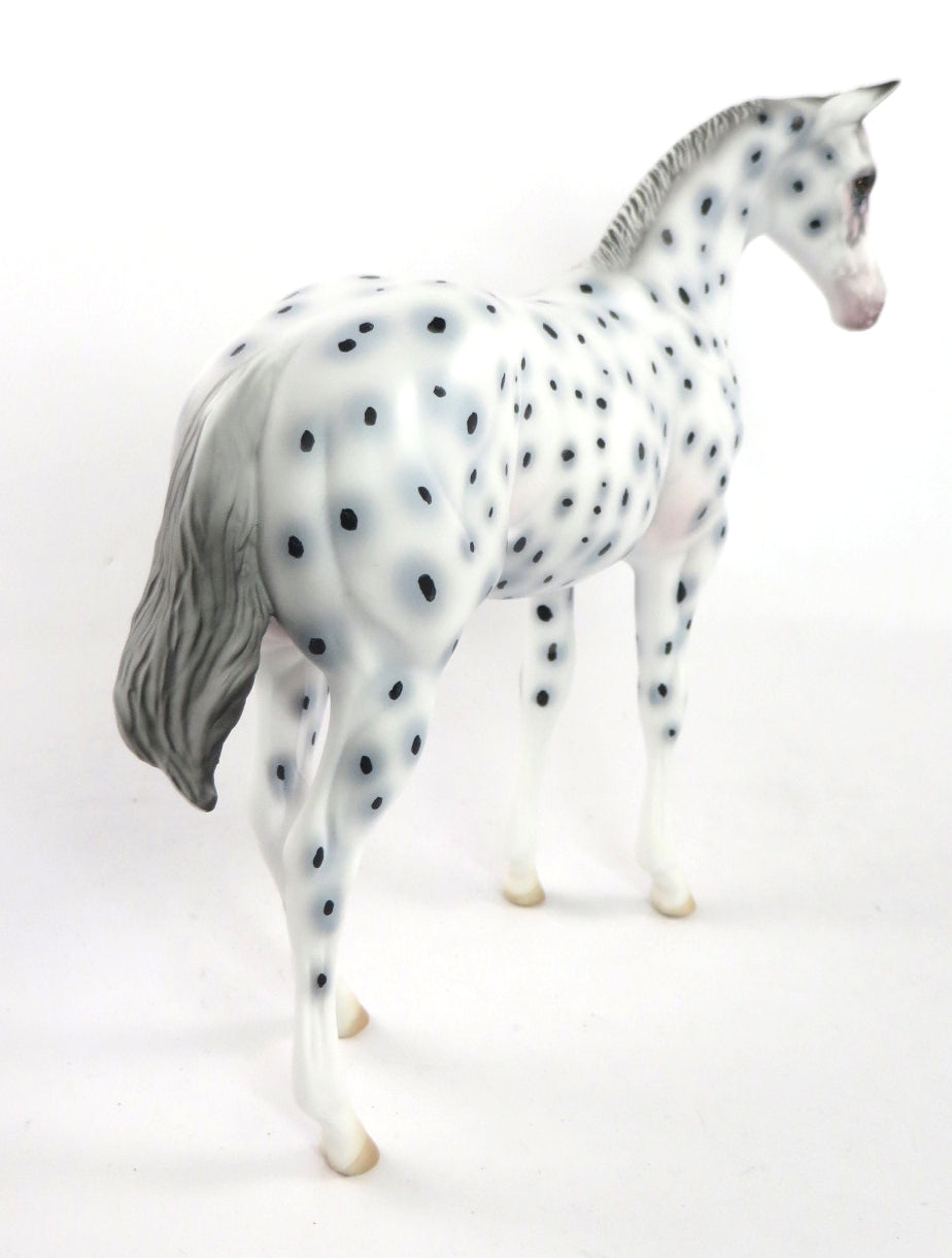 LITTLE GIANTS-OOAK LEOPARD APPALOOSA WEANLING MODEL HORSE BY AL KATT SB20