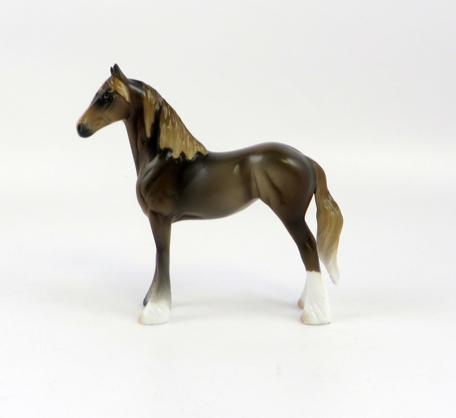 LADY OF THE LAKE MINI ME-LE-10 LIVER CHESTNUT STANDING DRAFT CHIP MODEL HORSE EQ 19