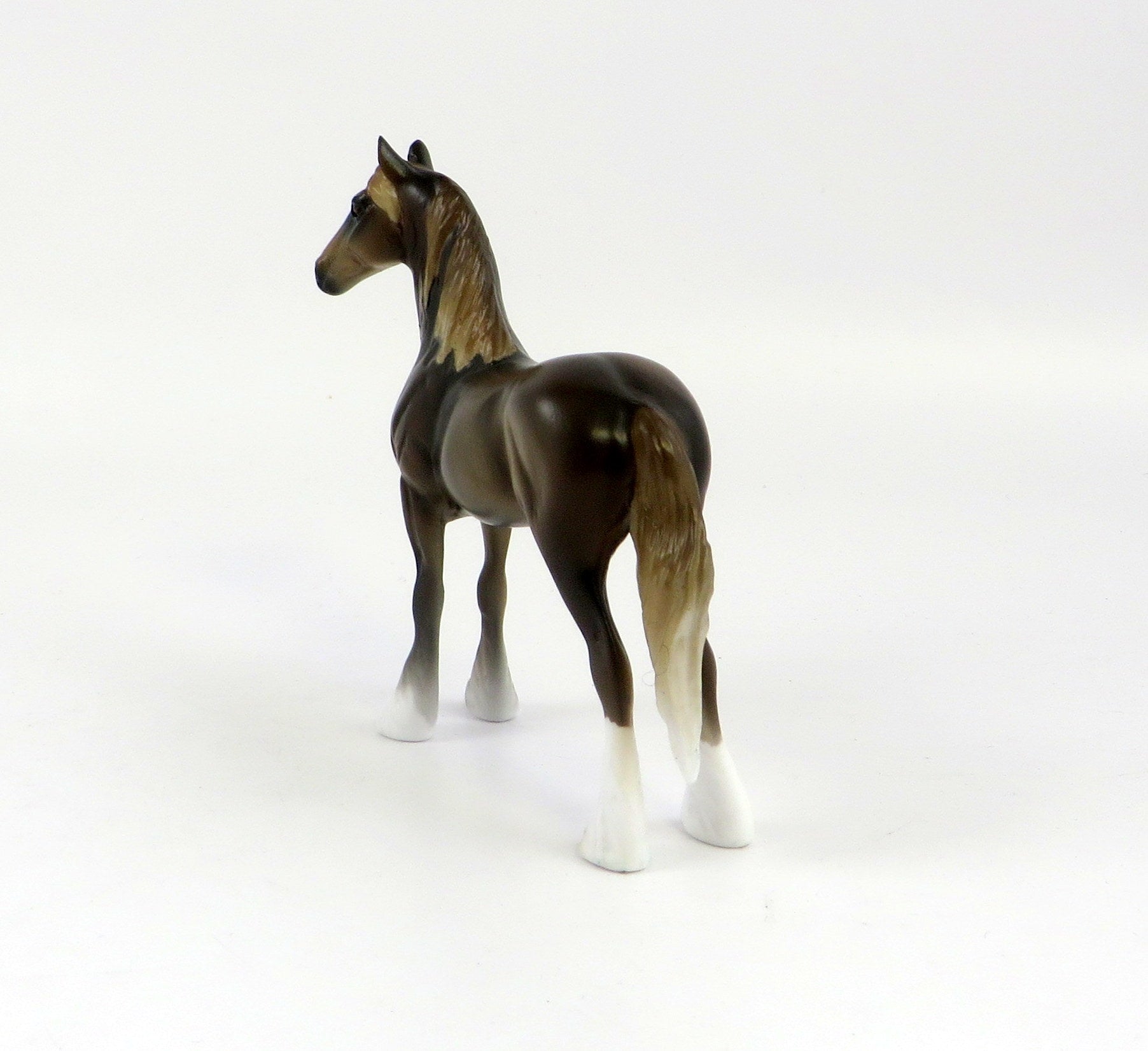 LADY OF THE LAKE MINI ME-LE-10 LIVER CHESTNUT STANDING DRAFT CHIP MODEL HORSE EQ 19