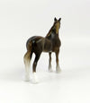 LADY OF THE LAKE MINI ME-LE-10 LIVER CHESTNUT STANDING DRAFT CHIP MODEL HORSE EQ 19