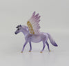 LOUISA-OOAK LAVENDER PEGASUS PONY CHIP MODEL HORSE EQ 19