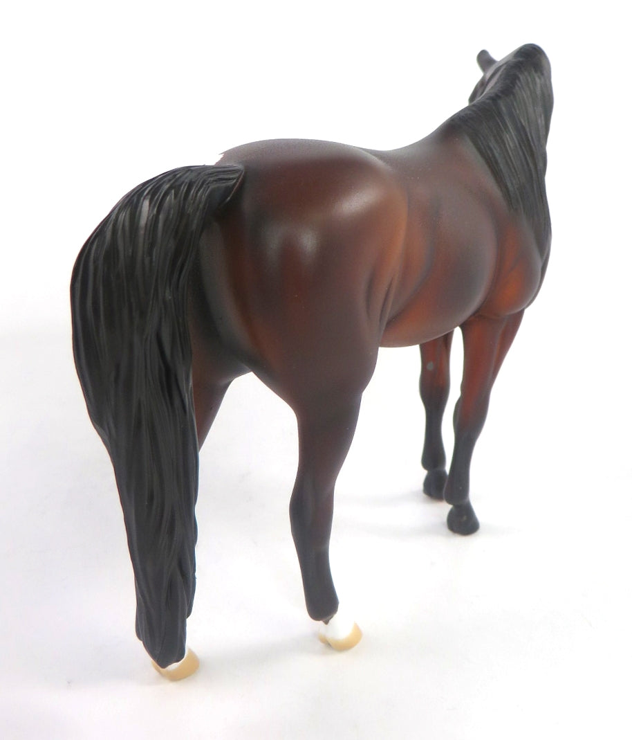 LOVE BUG-OOAK BAY HEART DECORATOR ARABIAN MODEL HORSE 2/13/20