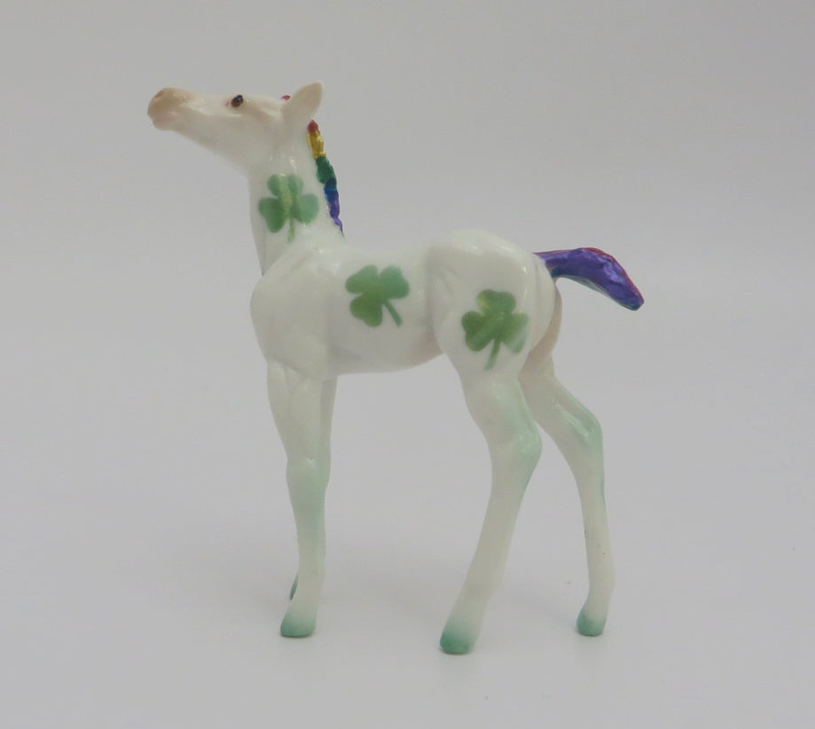 LUCKY RAINBOW- OOAK ST. PATRICKS DAY FOAL DECORATOR CHIP BY JAS FANNING 3/6/20