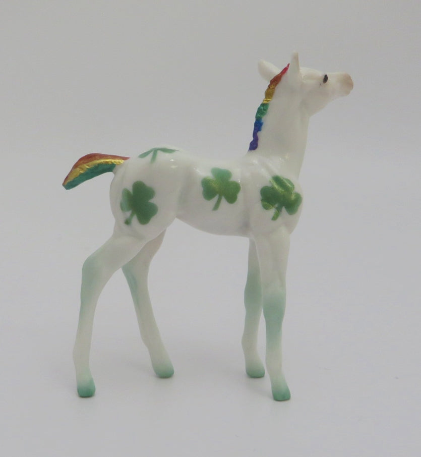 LUCKY RAINBOW- OOAK ST. PATRICKS DAY FOAL DECORATOR CHIP BY JAS FANNING 3/6/20