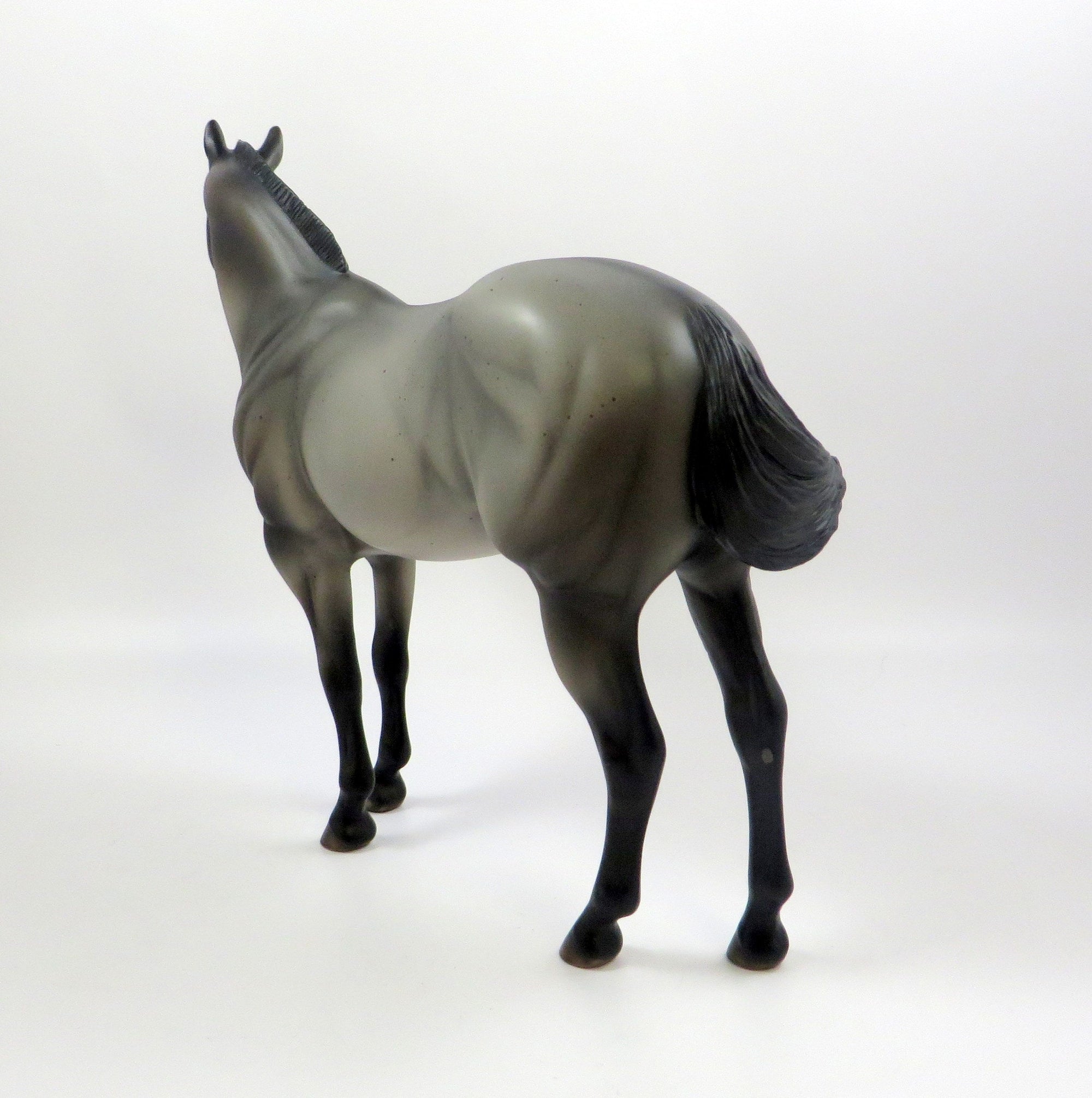 LUPIN-OOAK BAY ROAN ISH MODEL HORSE BY AMANDA EQ 19