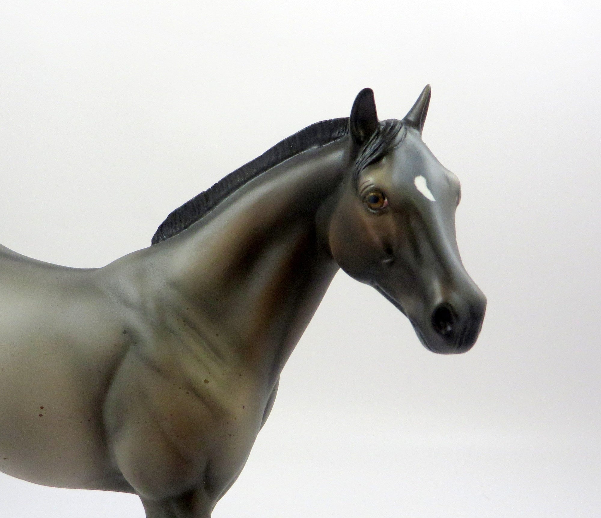 LUPIN-OOAK BAY ROAN ISH MODEL HORSE BY AMANDA EQ 19