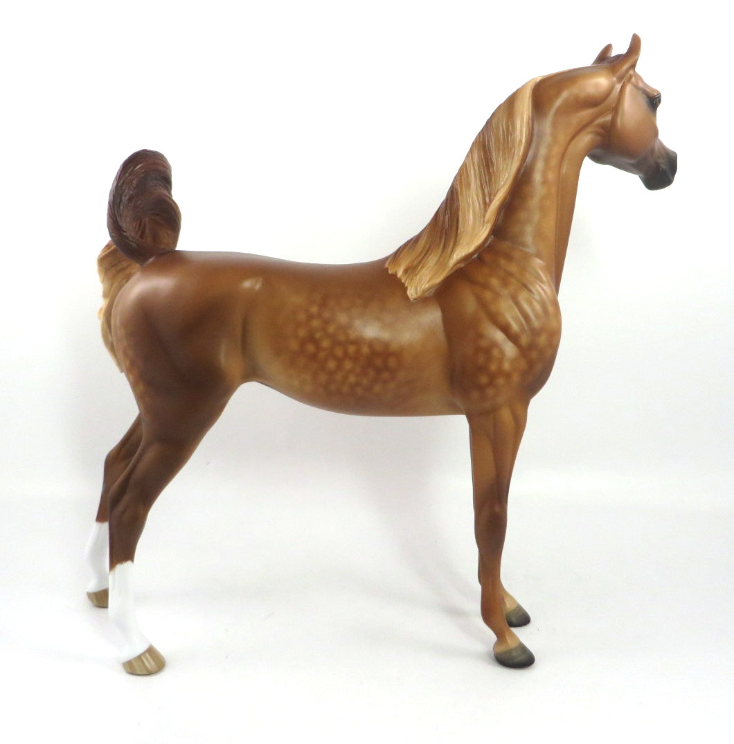 LUSCIOUS-OOAK STAR DAPPLE CHESTNUT ARABIAN BY SHERYL LEISURE 12/27/19