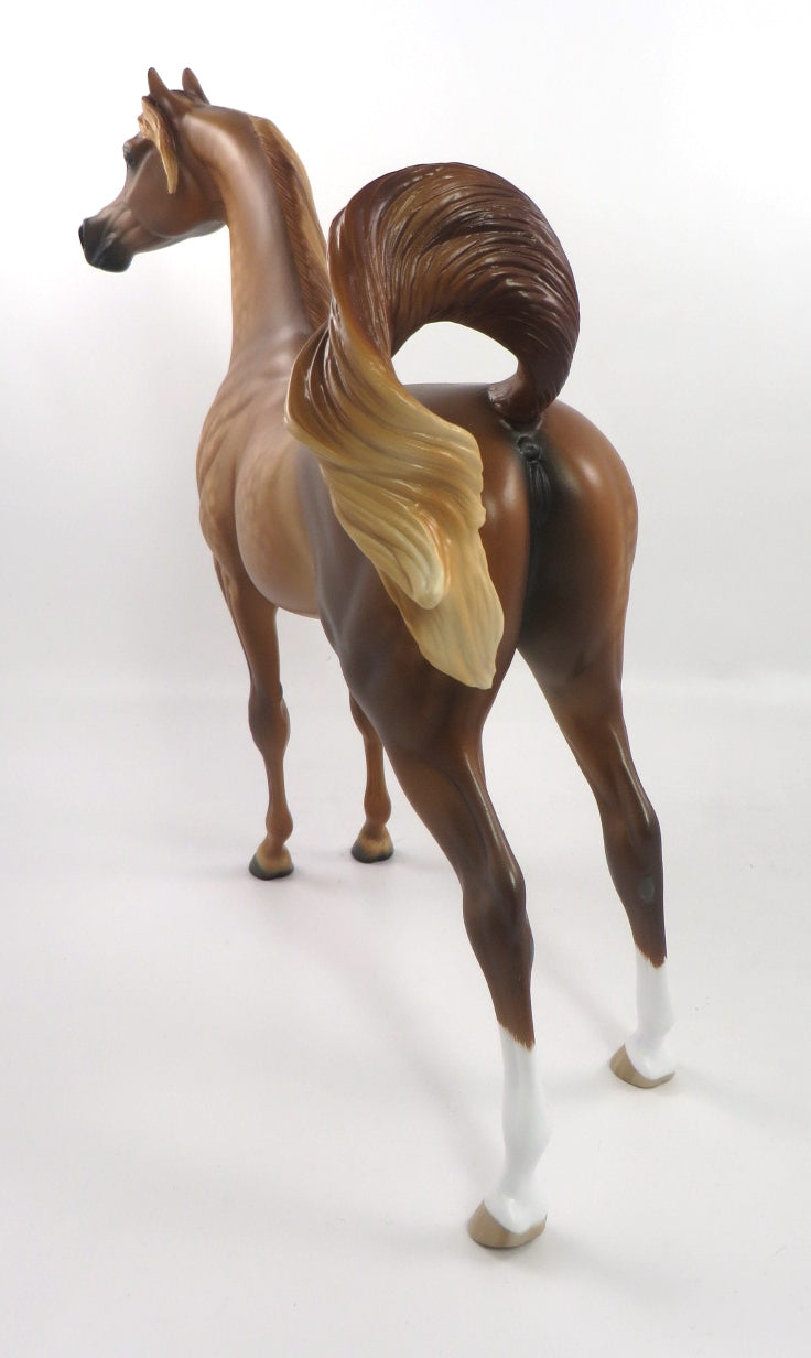 LUSCIOUS-OOAK STAR DAPPLE CHESTNUT ARABIAN BY SHERYL LEISURE 12/27/19