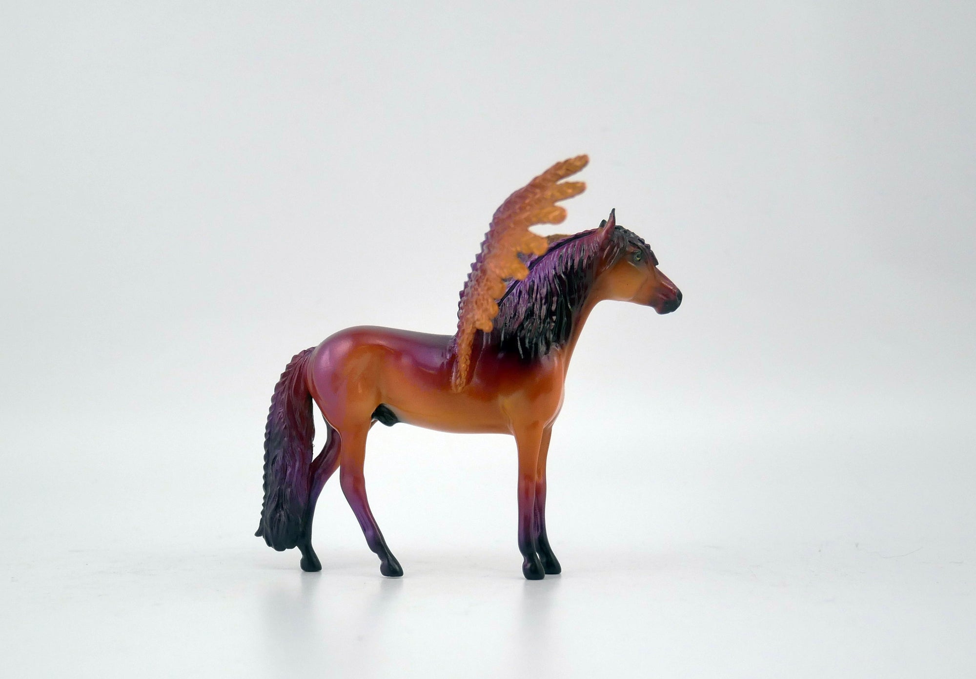 Magenta-OOAK Andalusian Chip Pegasus By Audrey Dixon