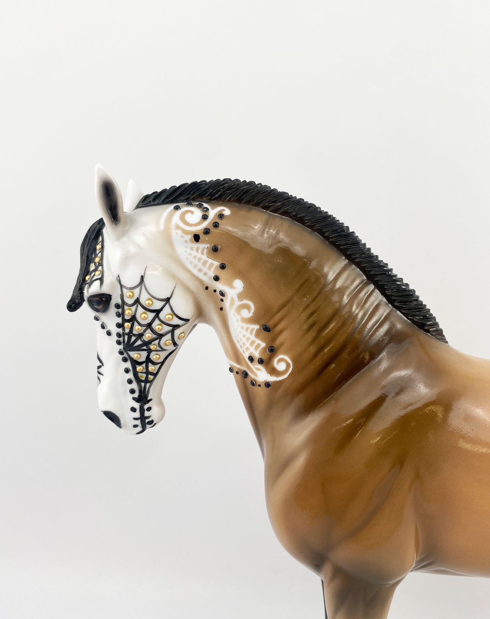 Maleta-OOAK Sugar Skull Andalusian By Dawn Quick MM 2020