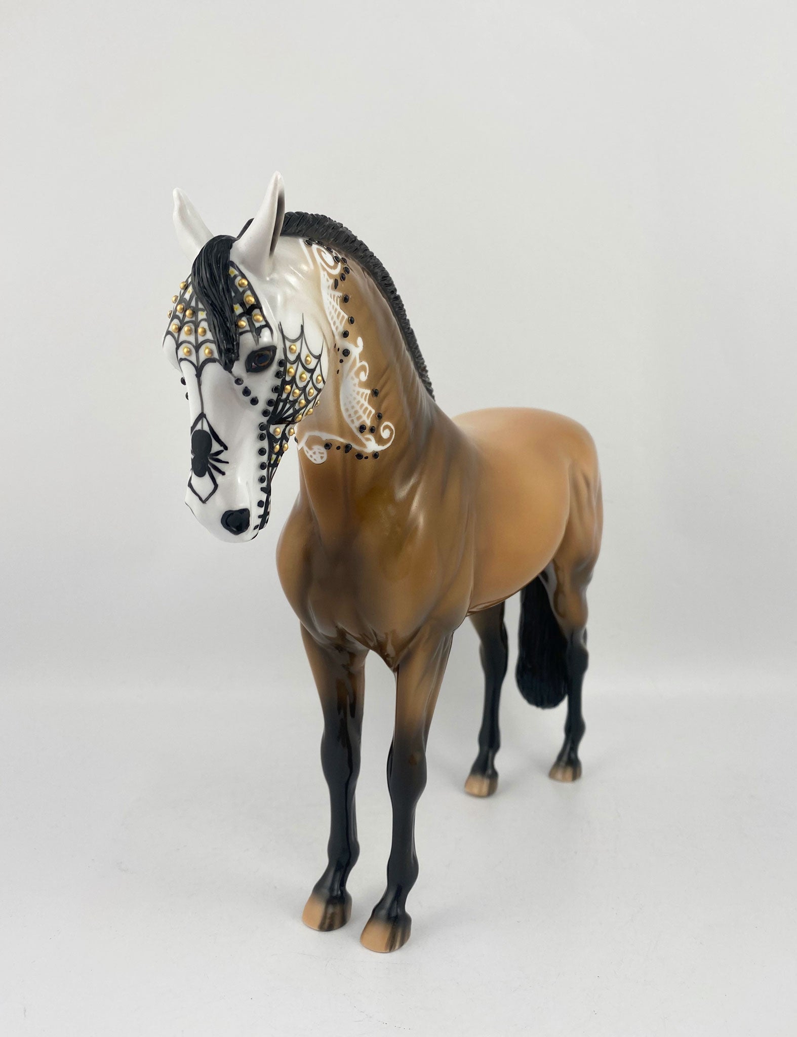 Maleta-OOAK Sugar Skull Andalusian By Dawn Quick MM 2020