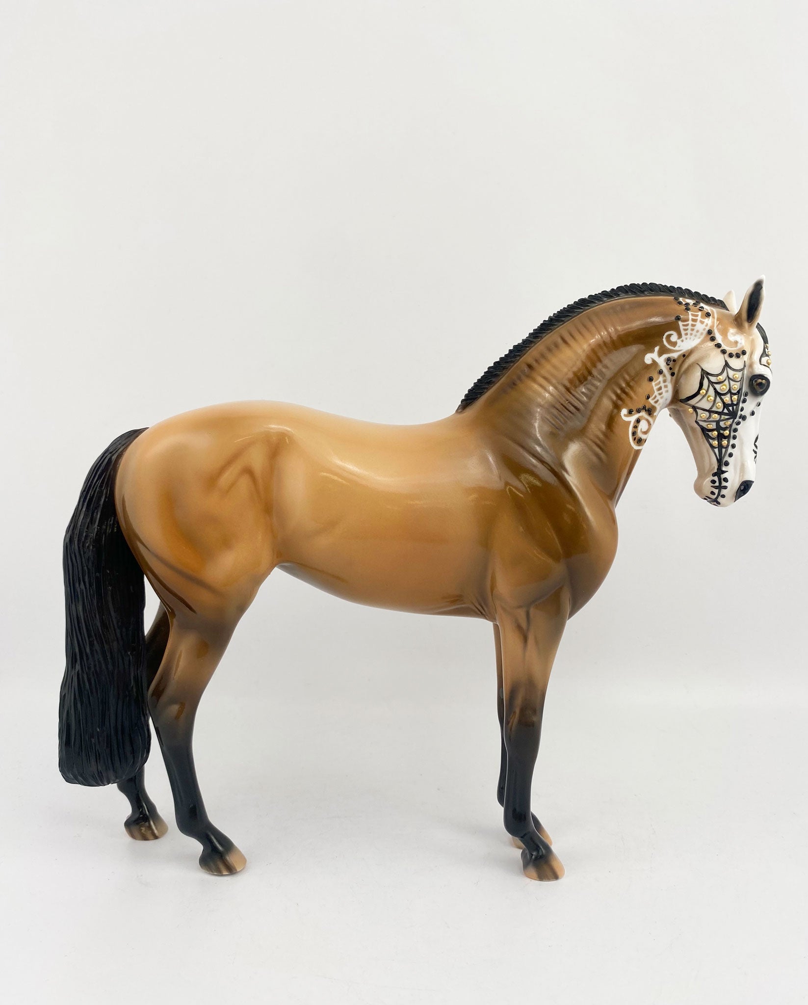 Maleta-OOAK Sugar Skull Andalusian By Dawn Quick MM 2020