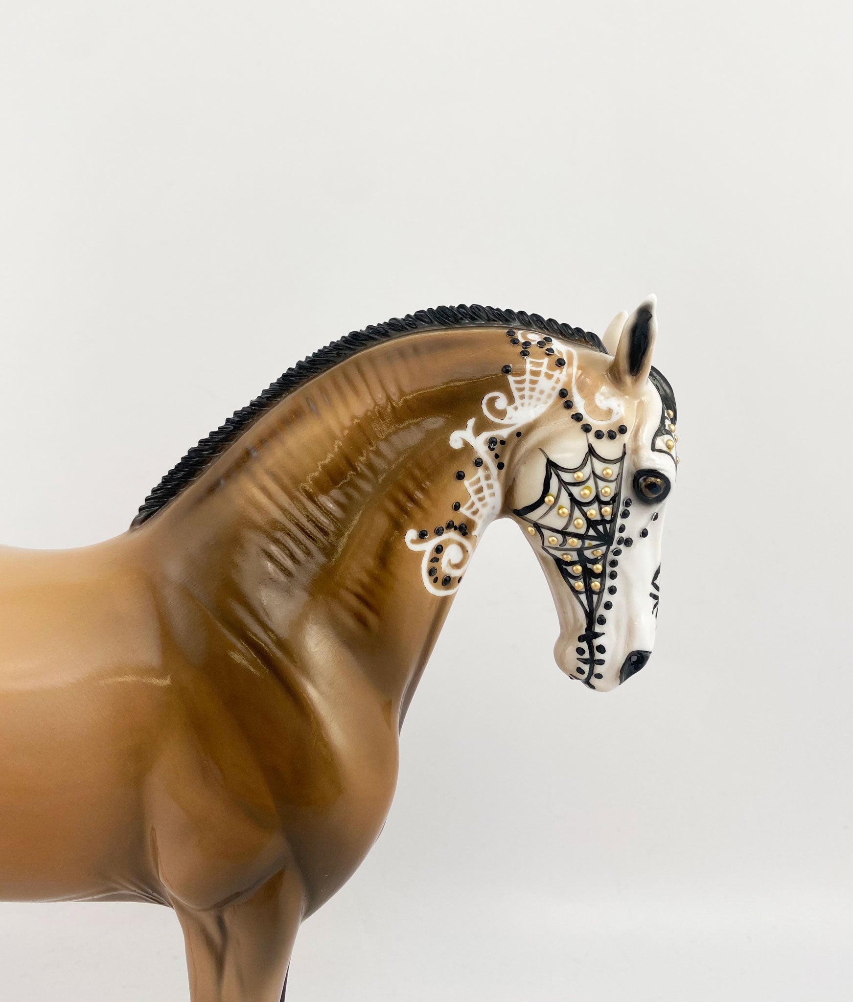 Maleta-OOAK Sugar Skull Andalusian By Dawn Quick MM 2020