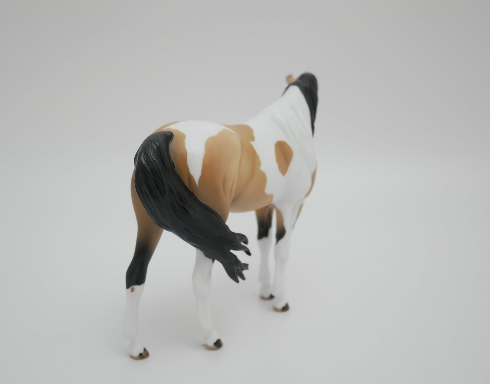 MARCH MADNESS-OOAK BUCKSKIN PAINT ARAB PEBBLES MODEL HORSE 3/13/20