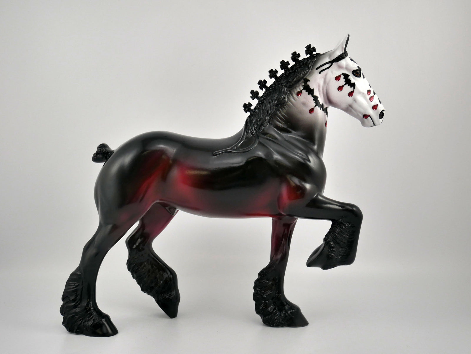 Marcco-OOAK Trotting Drafter Sugar Skull By Dawn Quick MM 2020