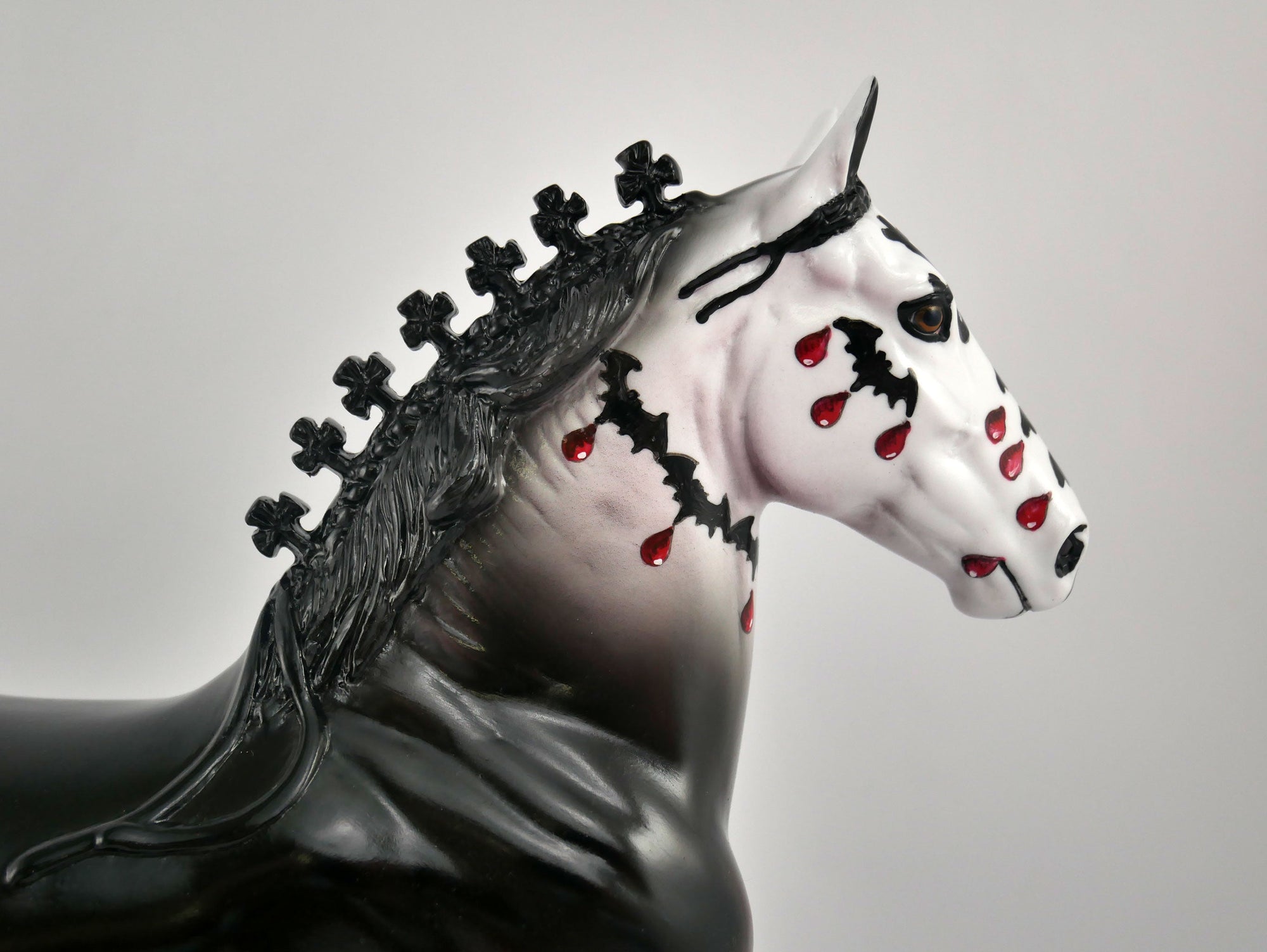 MARCO-OOAK DECORATOR TROTTING DRAFTER SUGAR SKULL BY DAWN QUICK MM2020