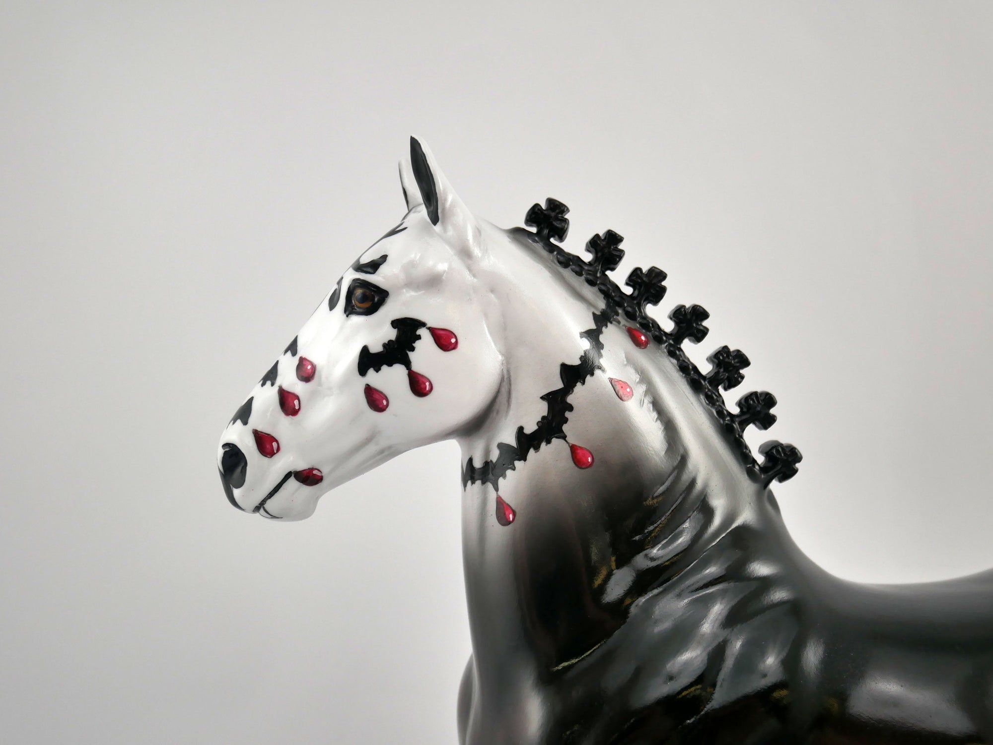 Marcco-OOAK Trotting Drafter Sugar Skull By Dawn Quick MM 2020