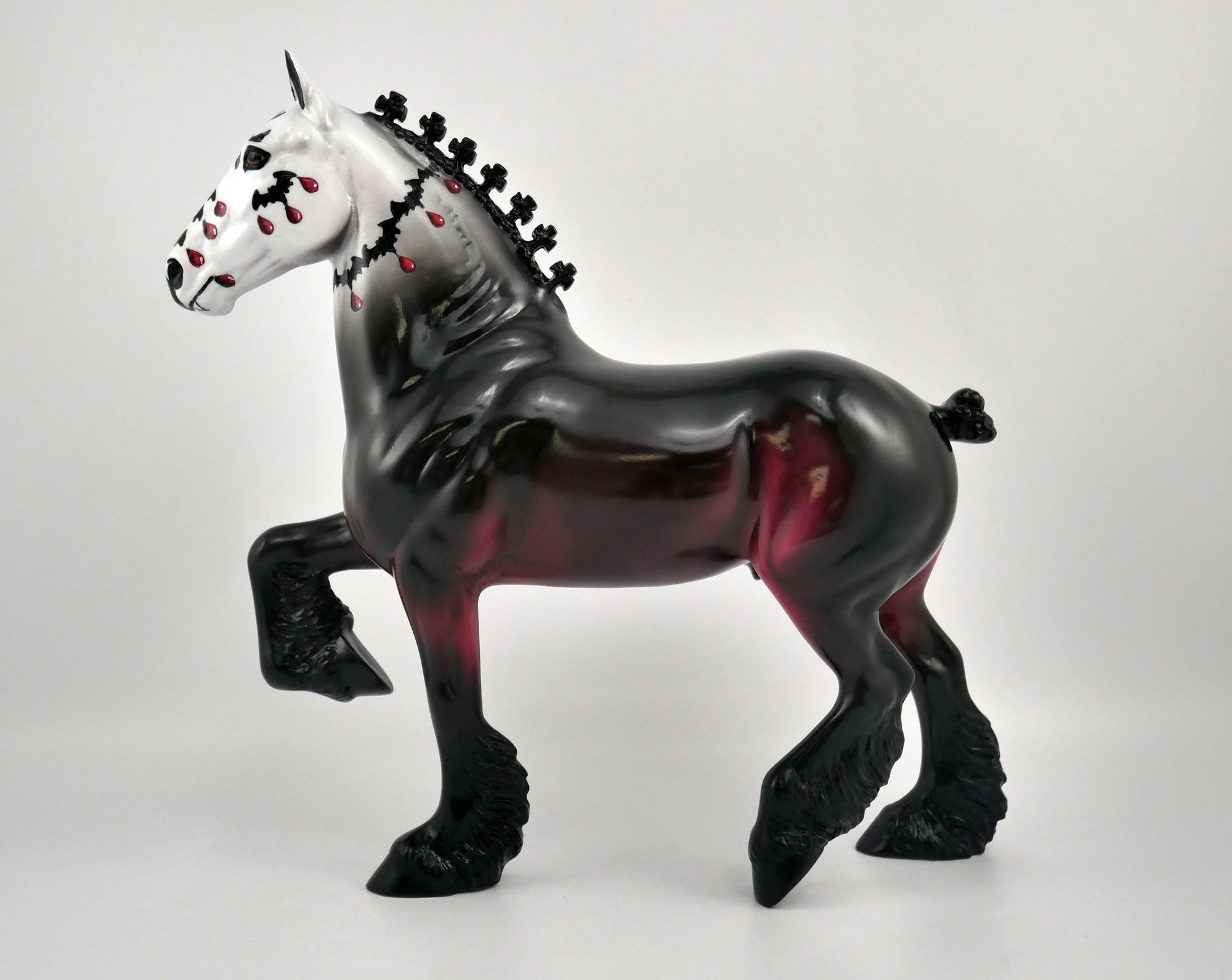 Marcco-OOAK Trotting Drafter Sugar Skull By Dawn Quick MM 2020