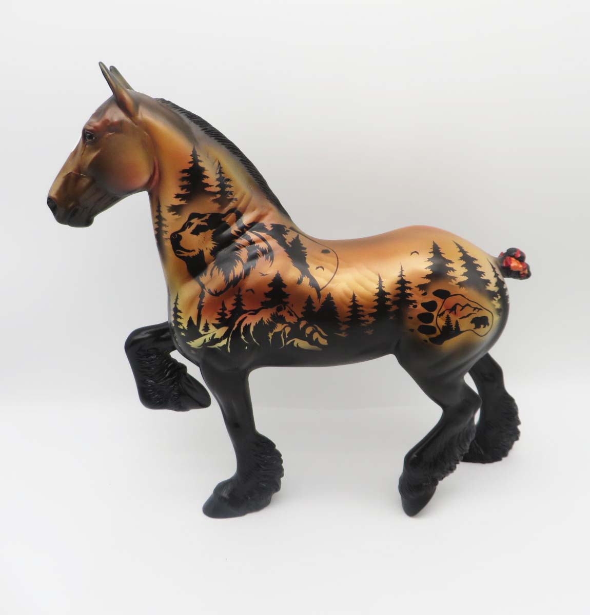 Mato - OOAK - Bear Decorator Trotting Drafter By Dawn Quick SHCF23