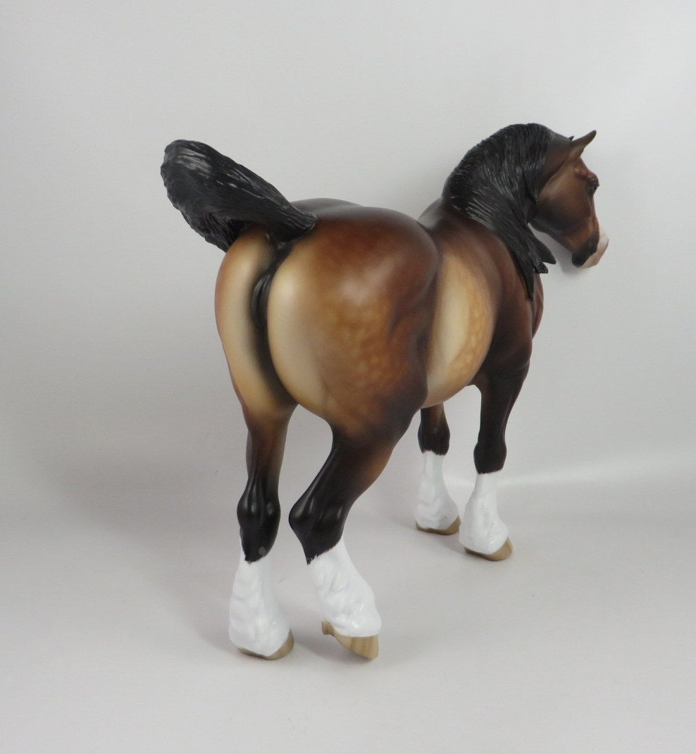 MAUREEN - OOAK STAR DAPPLE BAY CM HEAVY DRAFT BY SHERYL LEISURE WHS19