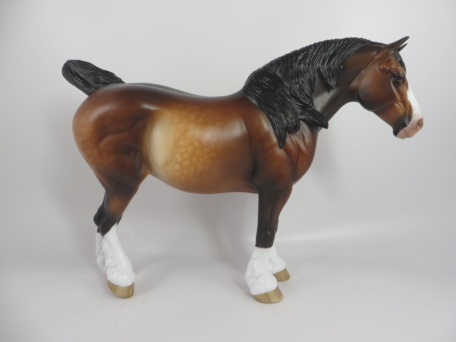 MAUREEN - OOAK STAR DAPPLE BAY CM HEAVY DRAFT BY SHERYL LEISURE WHS19