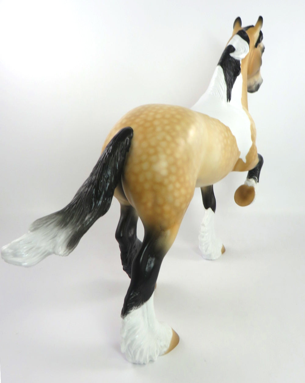 MAXIMUS -OOAK DAPPLE BUCKSKIN TOBIANO TROTTING DRAFTER BY AUDREY DIXON 1/14/20