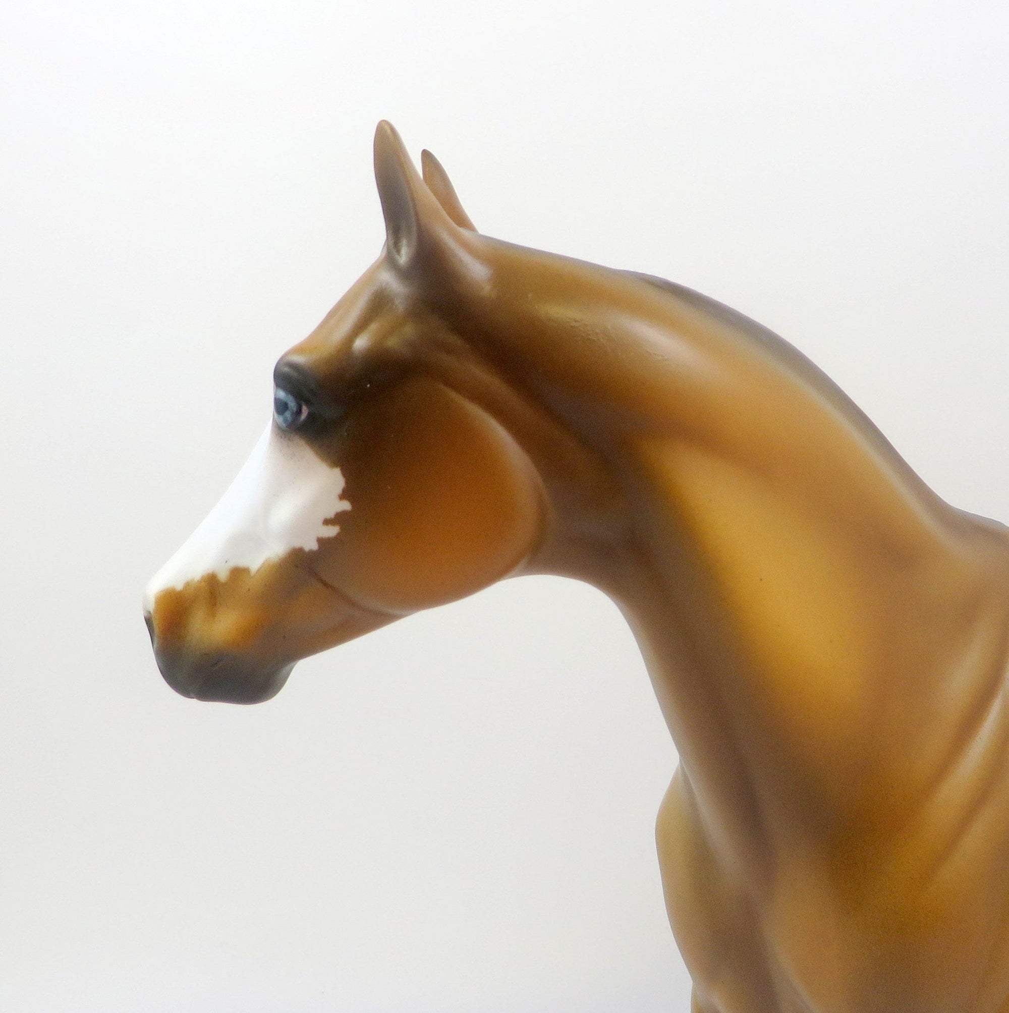 MEDIEVAL-OOAK BUCKSKIN ISH MODEL HORSE EQ 19