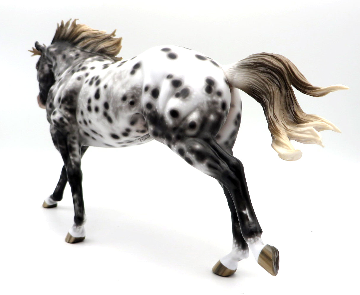 Mercy Me-OOAK Appaloosa Running Stock Horse Painted by Sheryl Leisure MM 21