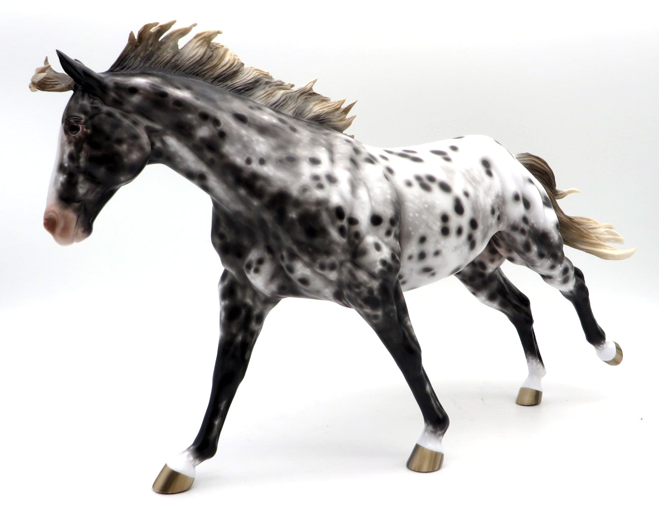 Mercy Me-OOAK Appaloosa Running Stock Horse Painted by Sheryl Leisure MM 21