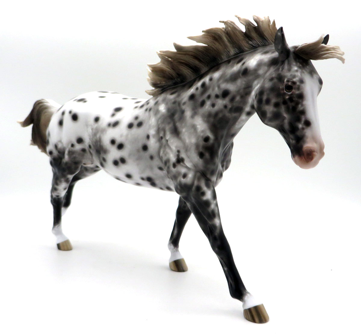 Mercy Me-OOAK Appaloosa Running Stock Horse Painted by Sheryl Leisure MM 21