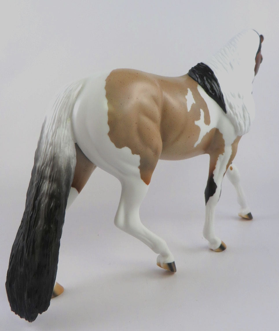 CREEP IT REAL - LE-3 BAY ROAN PINTO PONY BY AUDREY DIXON MM19